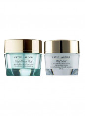 Estee Lauder Daywear & Nightwear Plus Anti-Oxidant Creme Duo Pack - O.5 Oz/15 Ml X 2 Green/Gold 30ml