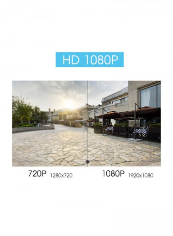 Wireless HD Bullet IP Camera White 20.5x10x12.7centimeter