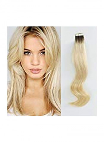 20-Piece Hair Extension Blonde 16inch