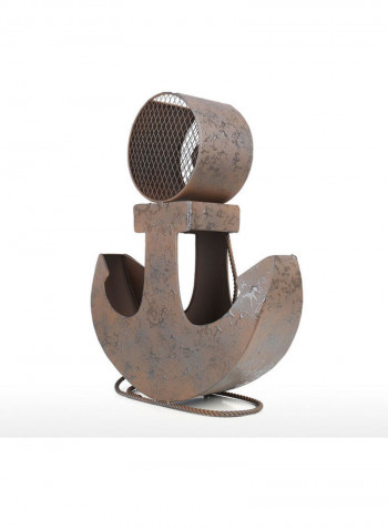 Anchor Shaped Wine Bottle Rack Coffee 42 x 35cm
