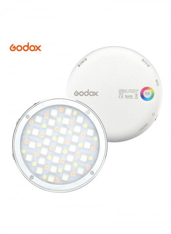 Mini RGB LED Video Light 7.5x2.3centimeter White