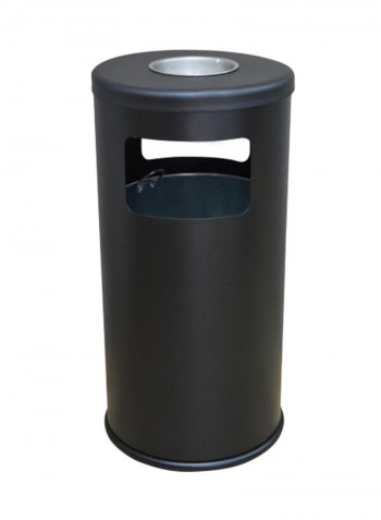 Stainless Steel Ashtray Bin Black