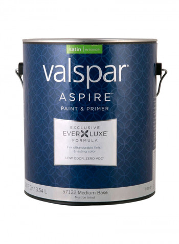 Aspire Interior Satin Base Paint (3.8 L, Medium Base) Multicolour 3800ml