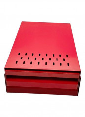 Drawer Type Coffee Grounds Box Red 37x27x10cm reviews Drawer Type Coffee Grounds Box Red 37x27x10cm