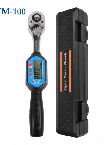 Digital Torque Wrench With Buzzer LED Indication Blue 34 x 5.50 x 9cm