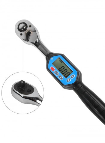 Digital Torque Wrench With Buzzer LED Indication Blue 34 x 5.50 x 9cm