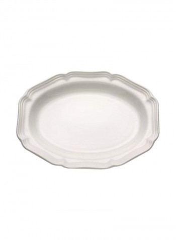 French Countryside Ironstone Oval Serving Platter White