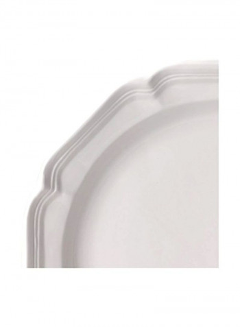French Countryside Ironstone Oval Serving Platter White