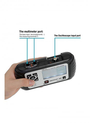 Handheld Digital Oscilloscope Kit Black/Silver 6.8x1.6x3.6inch
