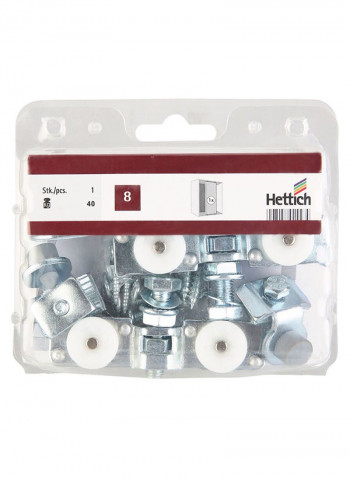No.8 Sliding Door Fitting Multicolour 20millimeter