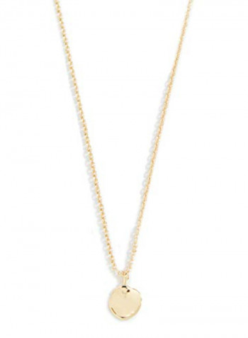 18K Gold Plated Coin Charm Necklace