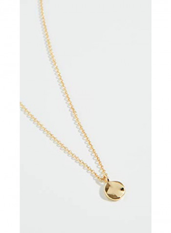 18K Gold Plated Coin Charm Necklace