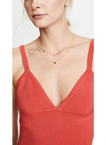 18K Gold Plated Coin Charm Necklace