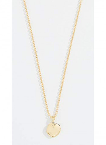 18K Gold Plated Coin Charm Necklace
