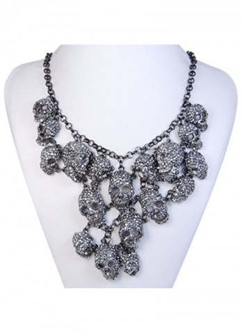 Crystal Halloween Cluster Necklace