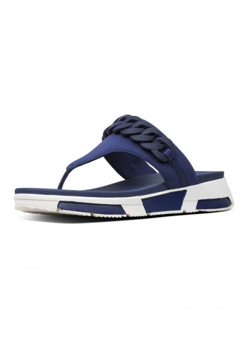 Heda Chain Thong Sandals Midnight Navy
