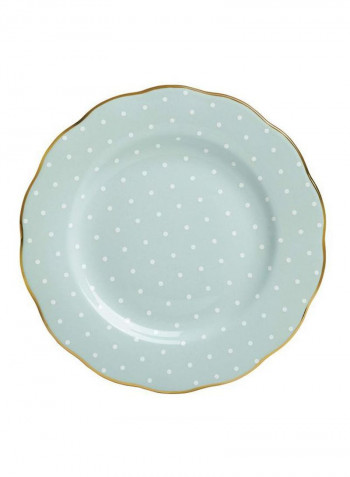 3-Piece Place Setting Set Green/White/Gold