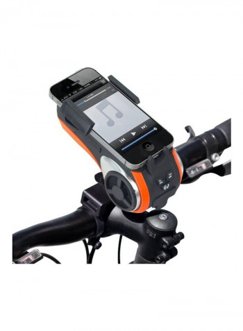 Zoom Tube Bicycle Bluetooth Speaker Phone Mount And Headlights 19.69cm