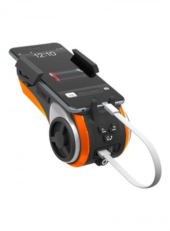 Zoom Tube Bicycle Bluetooth Speaker Phone Mount And Headlights 19.69cm
