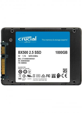 SSD BX500 3D NAND SATA 2.5" 1TB Black
