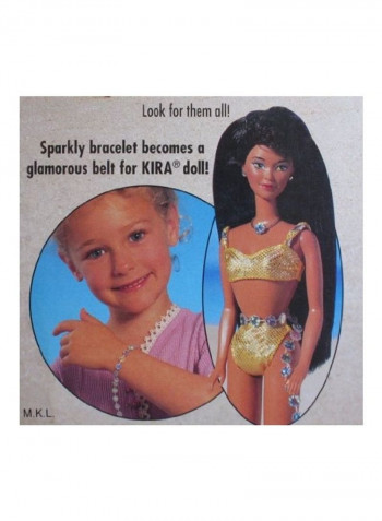 Barbie Sparkle Beach Kira Doll 2 x 13inch