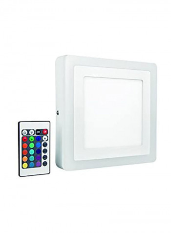 LED Wall Ceiling Light With Remote White
