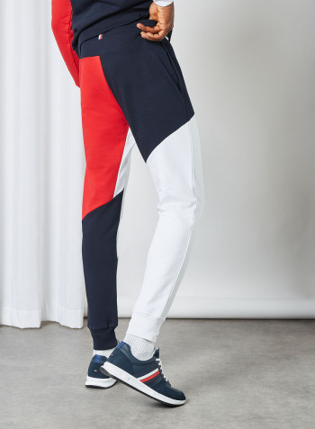 Colourblock Cuffed Joggers Desert Sky