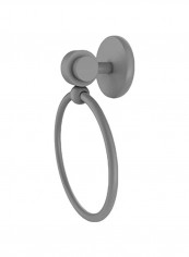 Satellite Orbit Two Collection Towel Ring Matte Grey 6x3.5x7inch