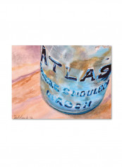 Atlas Jar Canvas Wall Art Multicolour 18 x 24inch