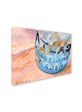 Atlas Jar Canvas Wall Art Multicolour 18 x 24inch