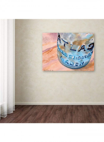 Atlas Jar Canvas Wall Art Multicolour 18 x 24inch