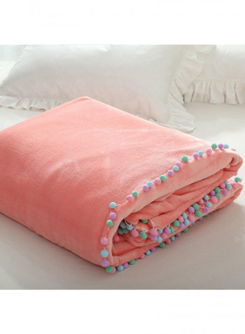 Solid Color Warm Blanket Multicolour