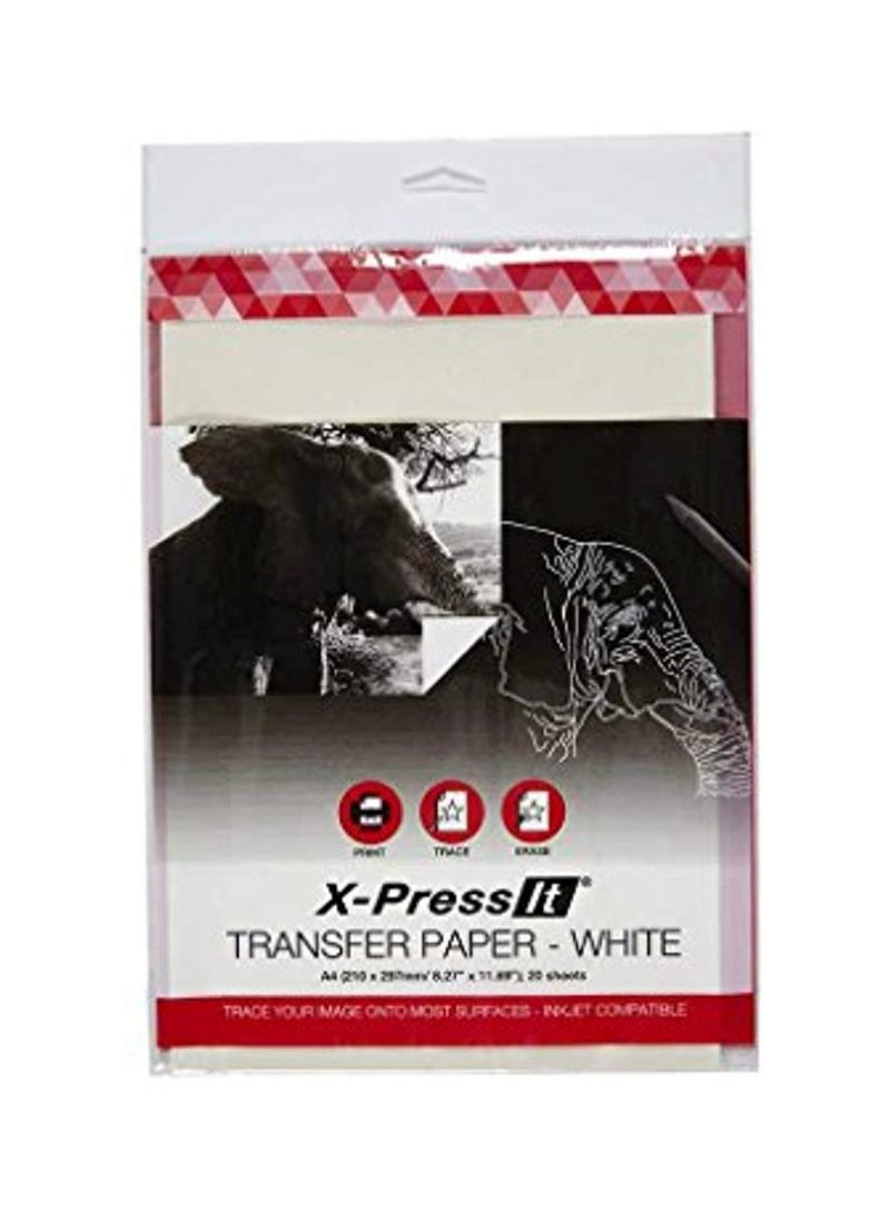 20-Piece X-PressIt Transfer Papers