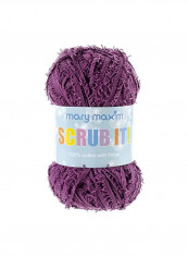 Fringed Scrub It Yarn Plum