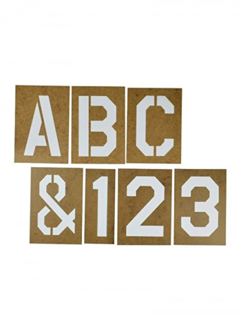 Oil Board Stencil-It Beige/Grey