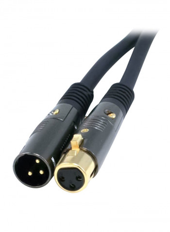 Premier Series XLR Male To XLR Female Cable 25feet Black