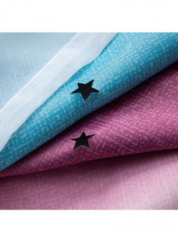 2-Piece Star Blackout Curtains Multicolour