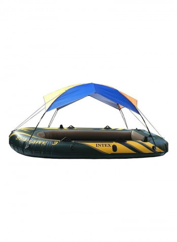 Folding Awning Canoe Rubber Inflatable Boat Parasol Tent 35x32x35cm