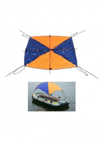 Folding Awning Canoe Rubber Inflatable Boat Parasol Tent 35x32x35cm