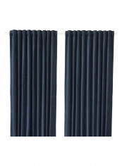 2-Piece Window Curtain Set Blue 140x300centimeter