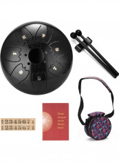 Mini Hand Pan Drum with Drumstick and Storage Bag