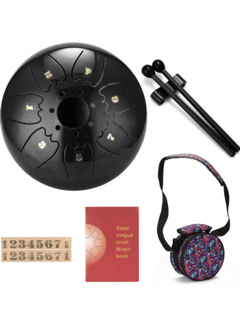 Mini Hand Pan Drum with Drumstick and Storage Bag