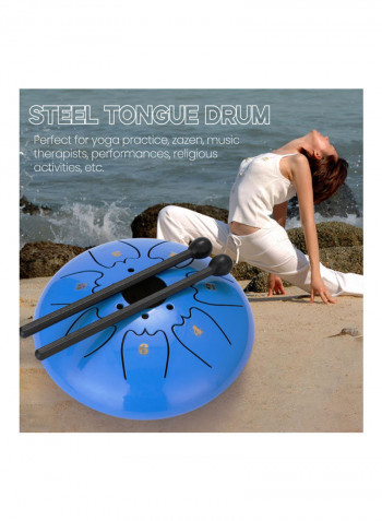 Mini Hand Pan Drum with Drumstick and Storage Bag