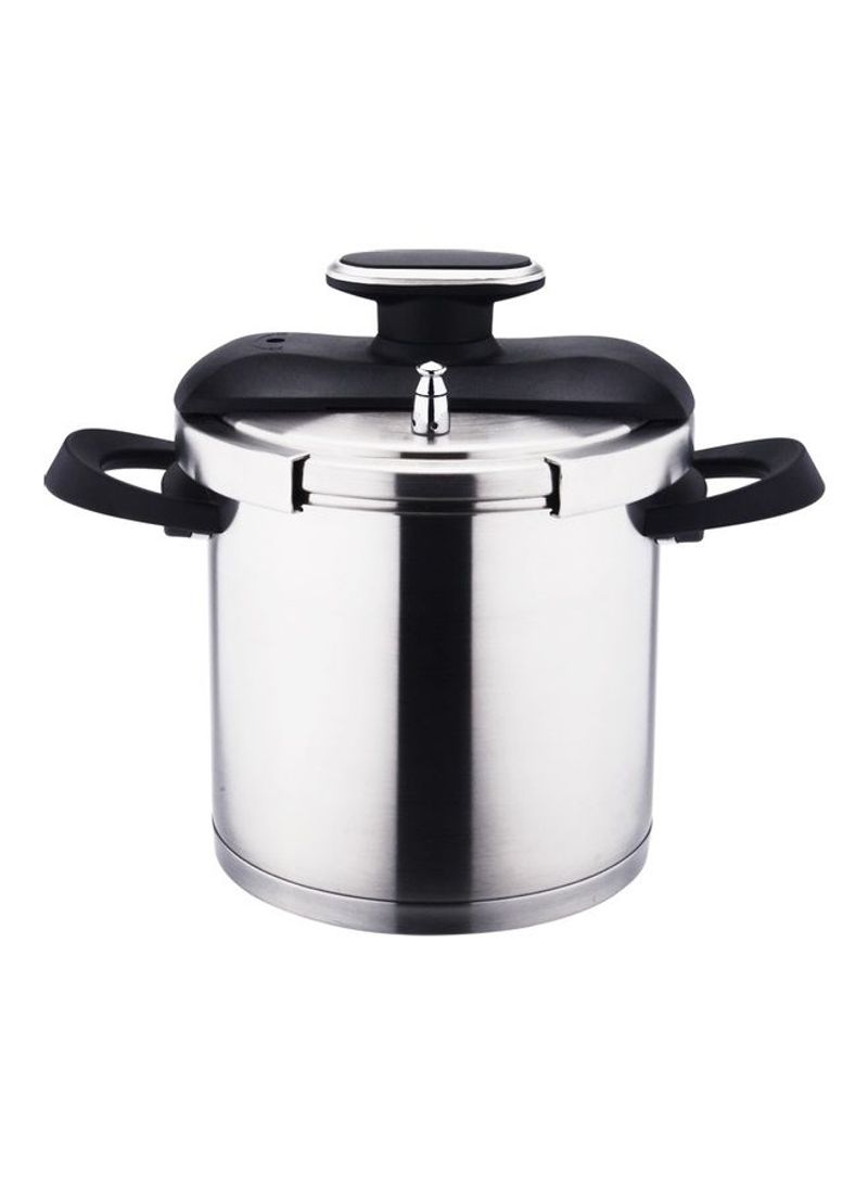 Stainless Steel Pressure Cooker Silver 30x29x30cm