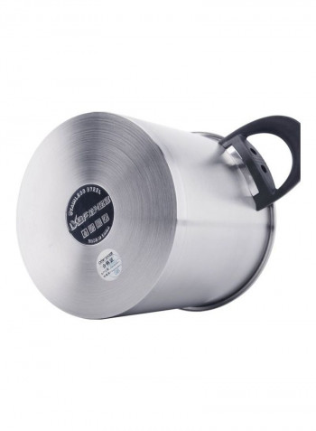Stainless Steel Pressure Cooker Silver 30x29x30cm