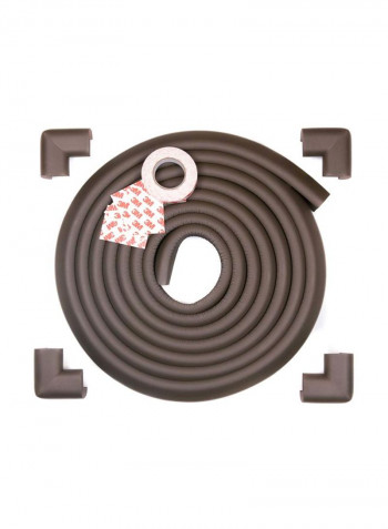6-Piece Edge Guard With Pre-Taped Corner Protector And Furniture Corner Safety Bumper Set