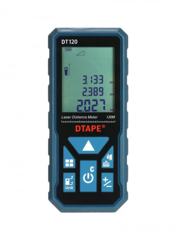 DT120 Laser Distance Meter Dark Blue/Black 115x50x29millimeter