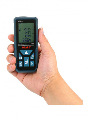 DT120 Laser Distance Meter Dark Blue/Black 115x50x29millimeter