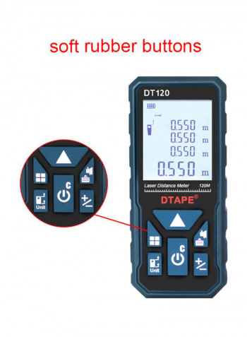 DT120 Laser Distance Meter Dark Blue/Black 115x50x29millimeter