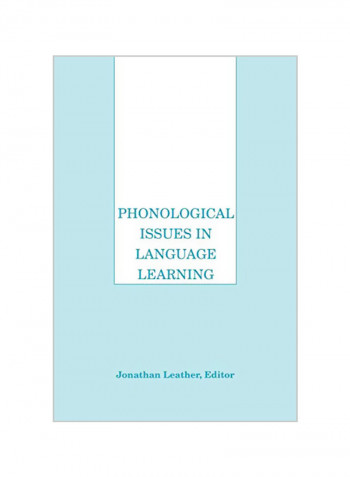 Phonological Issues In Language Learning Paperback
